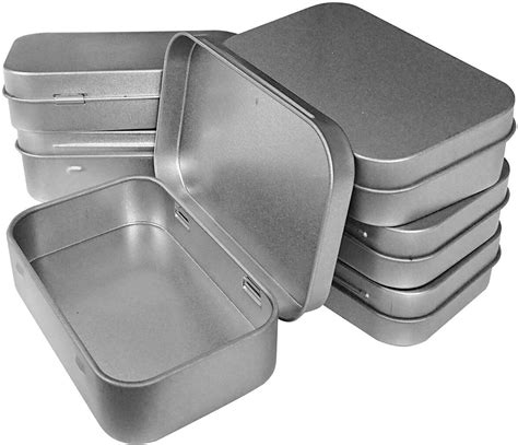 metal tin box with handle|metal storage boxes with lids.